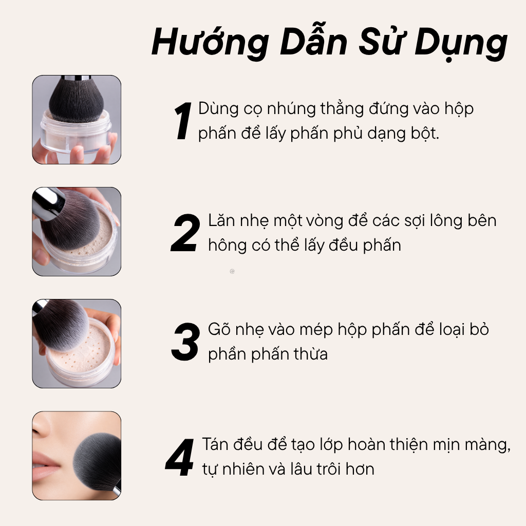  Cọ Phủ Phấn BH Cosmetics Powder Brush BH928